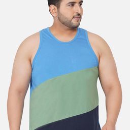 John Pride Men Plus Size Colourblocked T-shirt-picture-6
