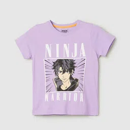 max Boys Graphic Printed Round Neck Cotton T-shirt image 1