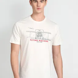 Flying Machine Brand Logo Printed Cotton T-shirt-image-52