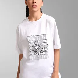 KZ07 By Kazo Women White Typography Printed T-shirt-picture-28