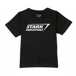 Marvel by Wear Your Mind Boys Black Typography Printed T-shirt-picture-37