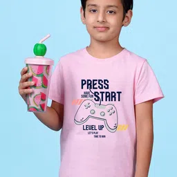 NUSYL Boys Typography Printed Round Neck T-shirt-picture-25