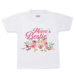 KNITROOT Kids White & Pink Printed T-shirt-image-90