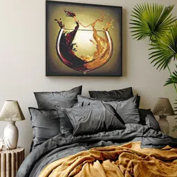 The Art House Brown Abstract Printed Wall Art-image-0