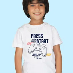 NUSYL Boys Typography Printed Cotton T-shirt-picture-48