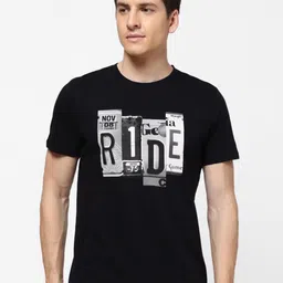 Wrangler Men Black Typography Printed Cotton T-shirt-picture-40