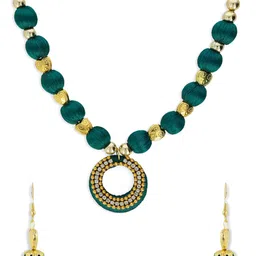 AKSHARA Girls Gold Plated Jewellery Set-image-98