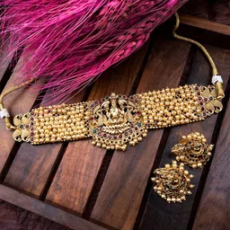 StileAdda Gold -Plated Stone Studded Jewellery Set-picture-37