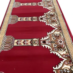 Asad Emporium Rugs Red & White Floral Anti-Skid Carpet-image-13