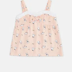 Pantaloons Baby Girls Orange Printed Pure Cotton Peplum Top-picture-55