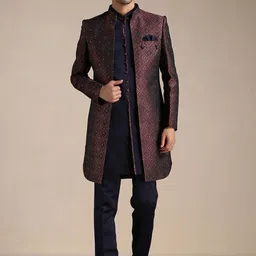 Manyavar Men Brocade Printed Sherwani Set-picture-17