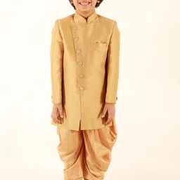 JBN Creation Boys Mandarin Collar Indowestern Sherwani Set-picture-34
