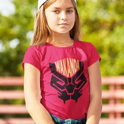 KINSEY Girls Graphic Printed Round Neck T-shirt-image-2