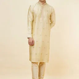 Twamev Ethnic Motifs Woven Design Thread Work Straight Kurta With Churidar-image-27