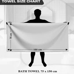 athom living Lavender Cotton Checkered 215 GSM Bath Towels Pack of 3 image 4