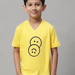Friskers Boys Graphic Printed V-Neck Pure Cotton T-shirt-picture-26