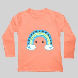 Mojua Girls Bio Finish Graphic Printed Cotton T-Shirt-picture-39