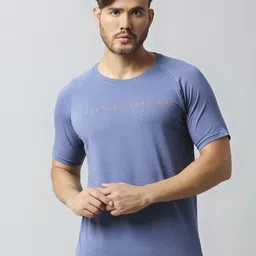 AESTHETIC NATION Men Typography Raw Edge T-shirt image 1