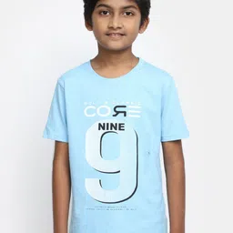V-Mart Boys Typography Printed CottonT-Shirt image 1
