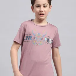 Monte Carlo Boys Typography Printed Round Neck Cotton T-shirt-picture-19