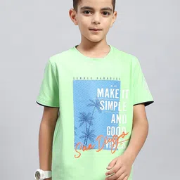 Monte Carlo Boys Typography Printed Round Neck T-shirt-picture-23