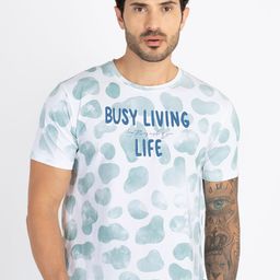 Status Quo Typographic Printed Round Neck Pure Cotton T-shirt-image-95