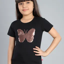 3PIN Girls Graphic Printed Round Neck T-shirt-picture-42