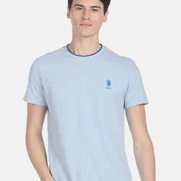 U.S. Polo Assn. Men Slim Fit Round Neck Pure Cotton T-shirt-picture-19