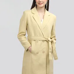 CHKOKKO Notched Lapel Single Breasted Overcoat image 1