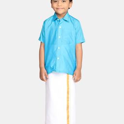 Sethukrishna Boys Ethnic Shirt and Veshti-picture-36