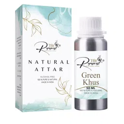 THE RUPAWAT Perfumery House Green Khus 100% Natural & Pure Alcohol Free Attar - 50 ml-image-48