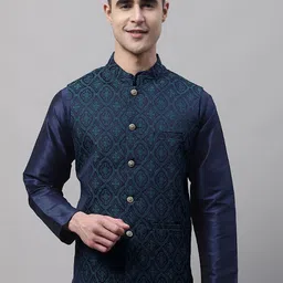 Jompers  Men Woven Design Nehru Jackets-picture-11