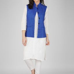 KALINI Woven Nehru Jacket-picture-1