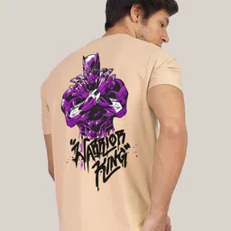 Greylongg Men Round Neck Black Panther Printed T-shirt-picture-14