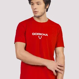 Greylongg  Typography Printed Round Neck T-Shirt-image-73