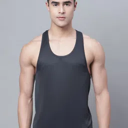 Friskers Men Sleeveless Dry Fit Sports Gym Vest-image-73