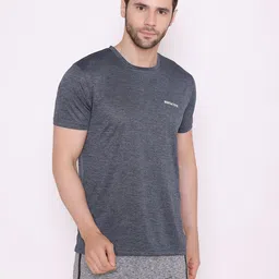 BODYACTIVE Men Grey Solid T-shirt-picture-35