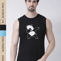 Friskers Pack Of 2 Kung Fu Panda Graphic Printed Pure Cotton Slim Fit T-shirt-picture-28