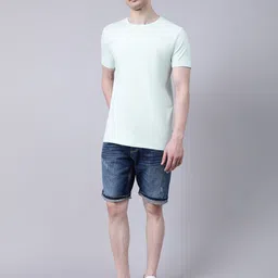 LINDBERGH Men Green Raw Edge Slim Fit T-shirt-picture-11