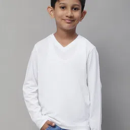 Friskers Boys V-Neck Long Sleeves Pure Cotton Slim Fit T-shirt-picture-10