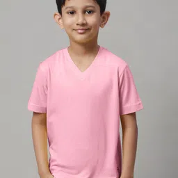 Friskers Boys V-Neck Pure Cotton Slim Fit T-shirt-image-61