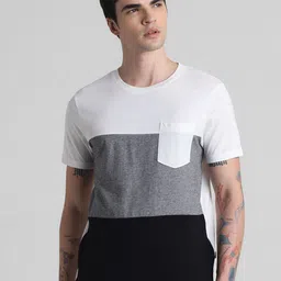 Jack & Jones Colourblocked Slim Fit Pure Cotton T-shirt-picture-26