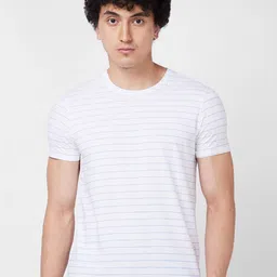 SPYKAR Striped Cotton Slim Fit T-shirt-picture-21