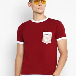 Bukkl Round Neck Cotton Slim Fit T-shirt-picture-21