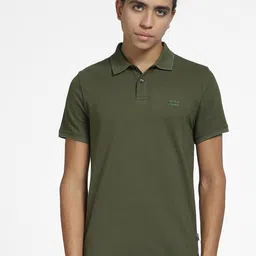 Jack & Jones Polo Collar Slim Fit Cotton T-shirt image 1