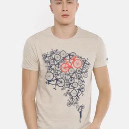 Steenbok Graphic Printed Round Neck Pure Cotton T-shirt-picture-36