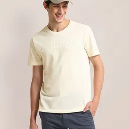 U.S. Polo Assn. Men Typography Printed Slim Fit T-shirt image 1