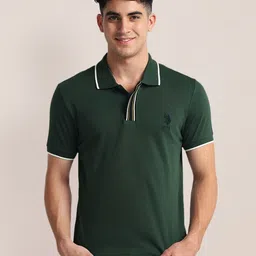U.S. Polo Assn. Polo Collar Short Sleeves Cotton Slim Fit T-shirt-picture-12