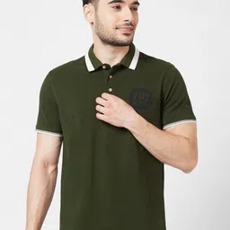SPYKAR Polo Collar Slim Fit Cotton T-Shirt-picture-14