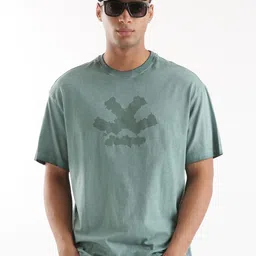 WROGN Typography Printed Slim Fit Cotton T-shirt image 1